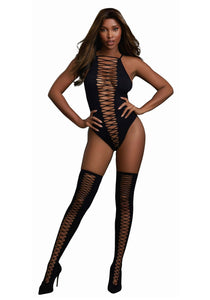 Dg Opaque Seamless Teddy Blk Os