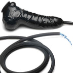 Guzzler Realistic Penis Sheath With Tube - Black