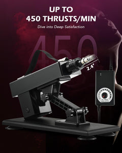 SENSUA Automatic Sex Machine, Dildo Thrusting Machine with 5 Dildos, Extension Bar, & Suction Cup Attachment for Women Men Coupl