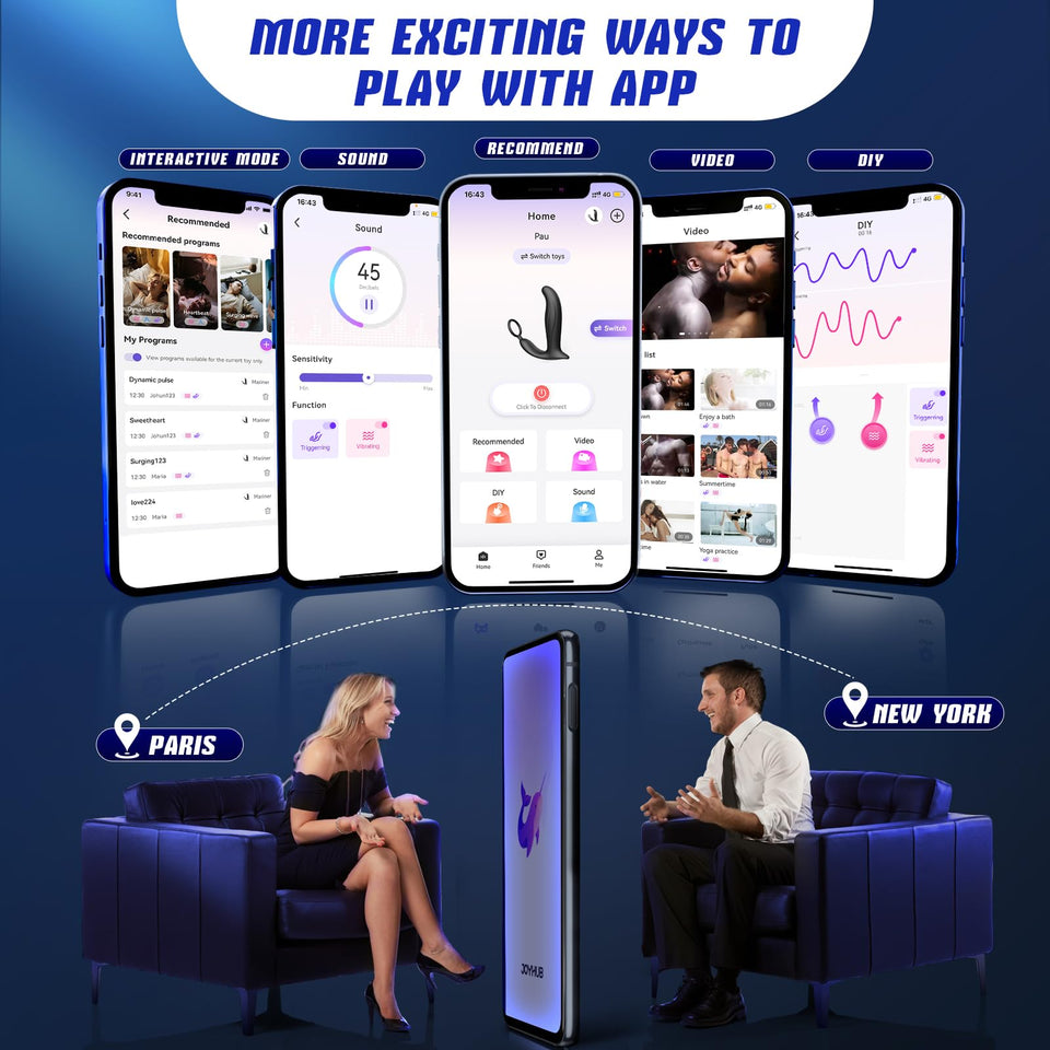 BEISAR Wiggling Sex Toys Anal Vibrator, Adult Toys Sex Toy for Men Prostate Massager Sex Toys Butt Plug Dildo Anal Beads Enema P