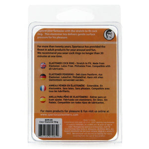 Elastomer Cock Ring Clear