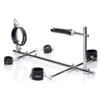 Master Series Stuck And Stuffed Stockade With Dildo, Grey (Ae970)