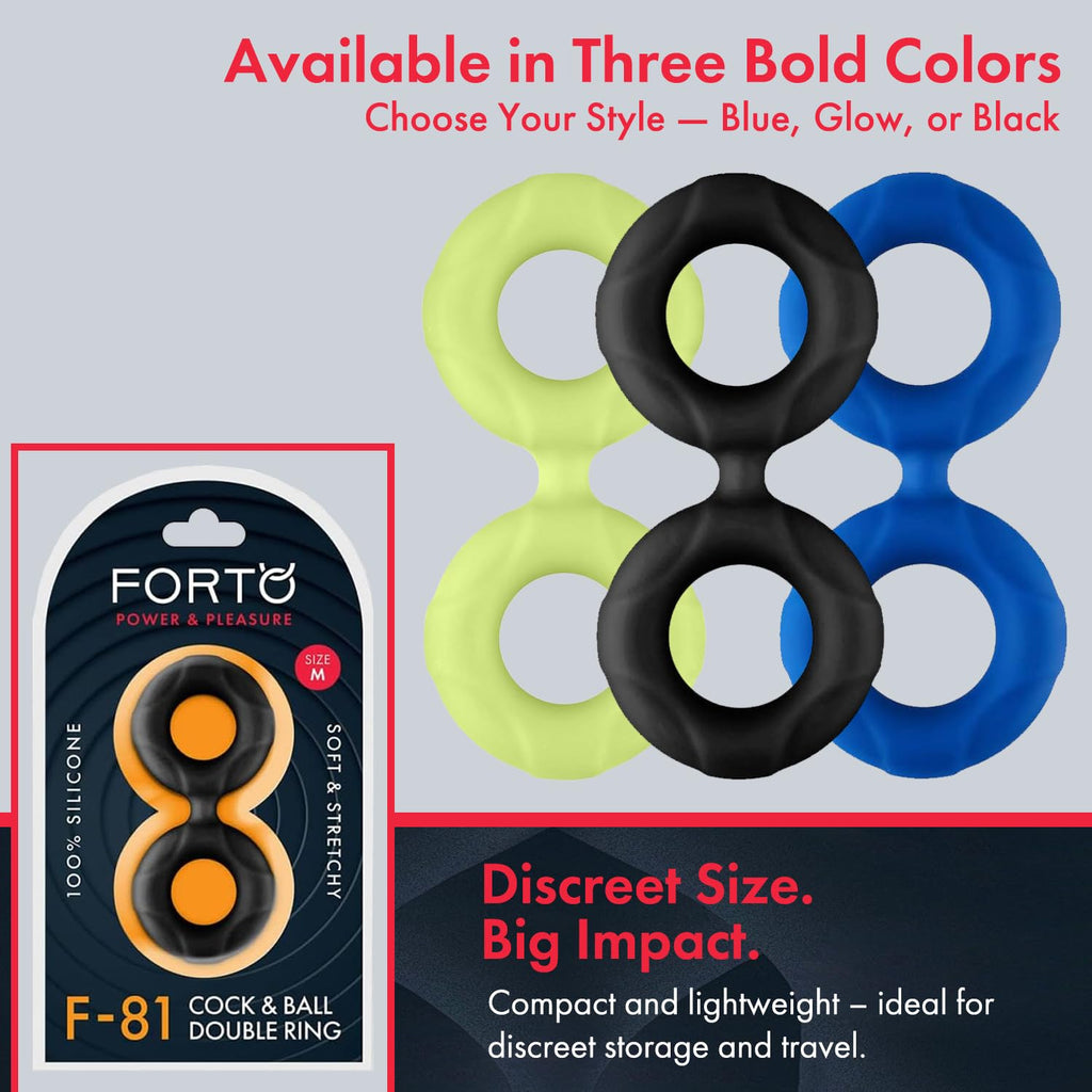 Forto F-81:Double Ring Liqu Sili 47mm Bk