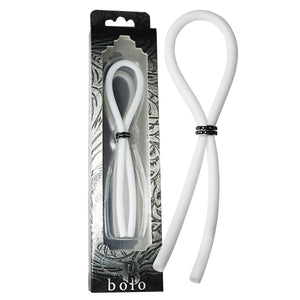 (Wd) C-Ring Lasso Diamond Gems Silicone White
