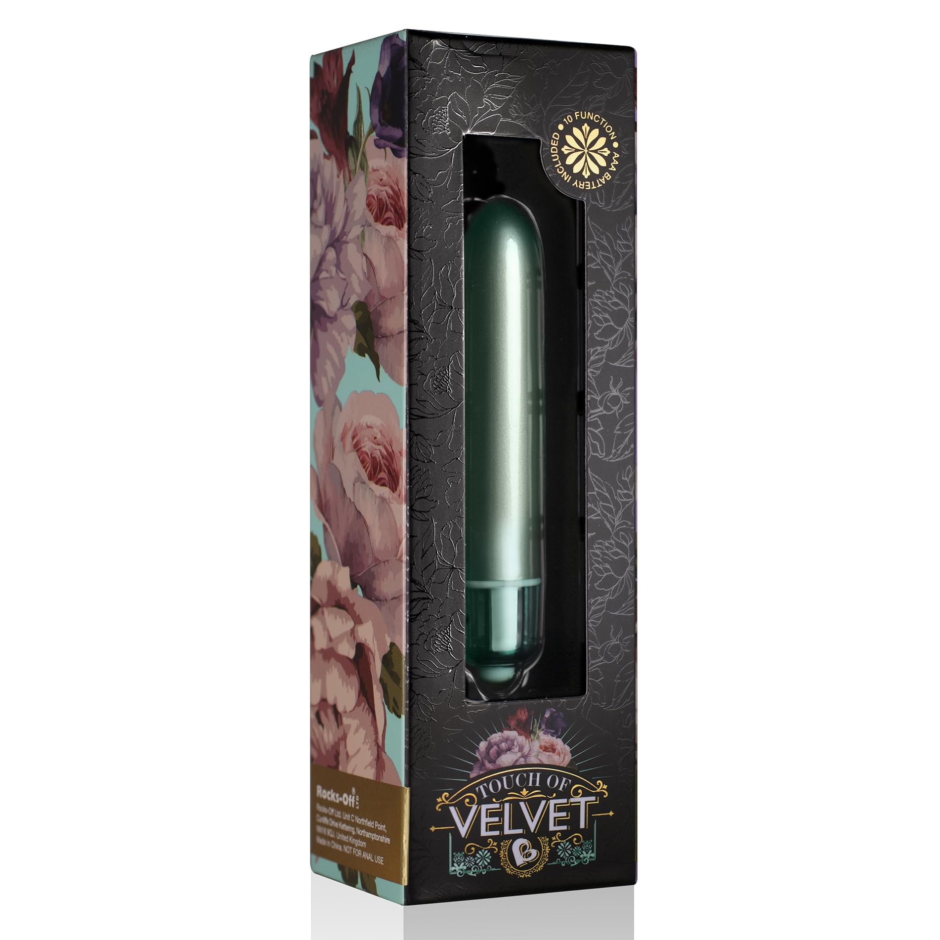 Touch Of Velvet Ro-90Mm Bullet Vibe In (Aqua Lily)