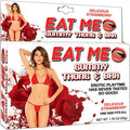 Screaming O Hott Products Eat Me Gummy Thong & Bra, Strawberry, Red, 7.76 Ounce, Fits All
