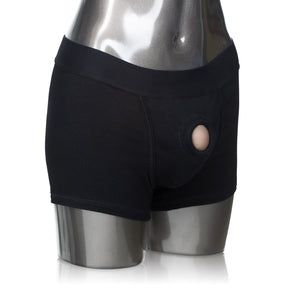 Calexotics Packer Gear Black Boxer Brief Harness - Adult Strap On Sex Toys For Couples,Multi,Medium/Large (Pack Of 1),Se-1576-10