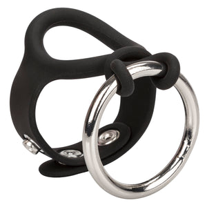 Calexotics Colt Enhancer Set - Silicone Male Enhancement Ring With Support Band - Sex Toys For Men - Black