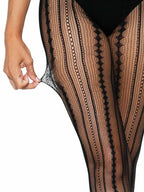 Vintage Pinstripe Net Tights