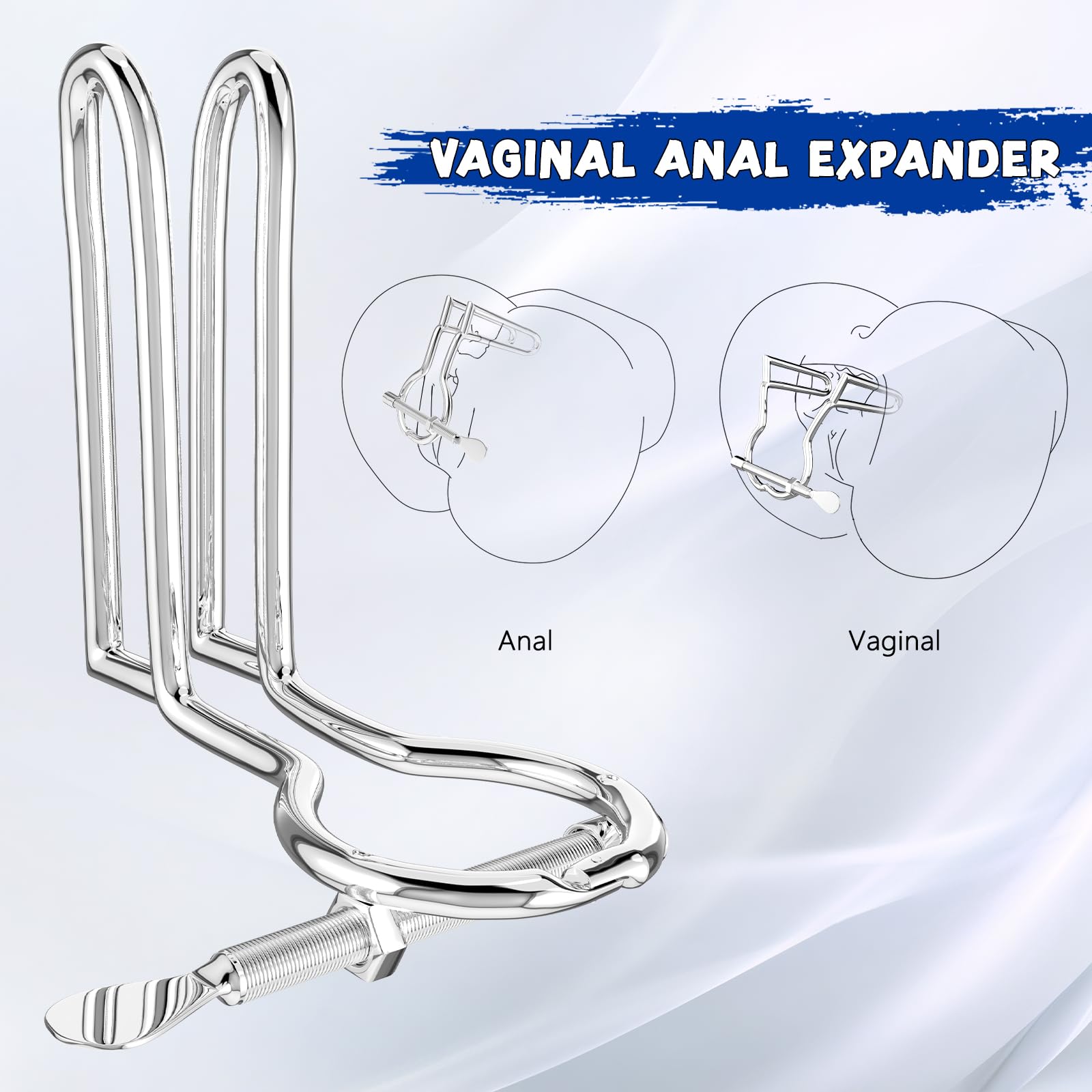 Adjustable Butt Plug - Analexpander Anal Expander - Personal Wand Massager - Stainless Steel Material Plugs - BDSM SM Adult Sex