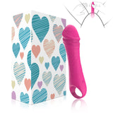 ULTIMATE SEX Mini Vibrator Dildo Sex Toys - Realistic Mini Silicone Vibrators Bullet Dildos with 10 Powerful Vibrations, Adult F