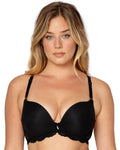 Smart & Sexy Womens Signature Lace Push-up Push Up Bra, Black Hue (Mesh), 34B US