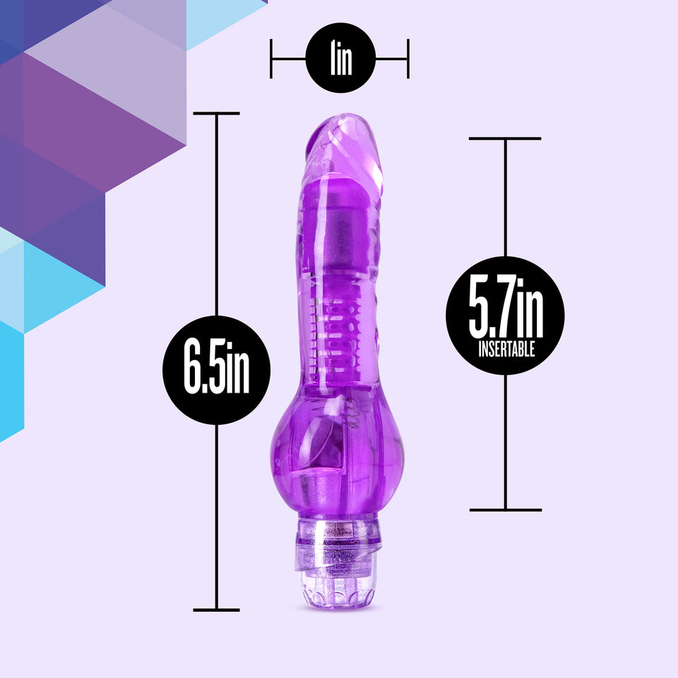 Blush Mr. Right Now - Petite 6.5 Inch Curved Vibrating Dildo - Strong Powerful Tunable Vibrations - Soft 1'' Slim Shaft - Ipx7 W