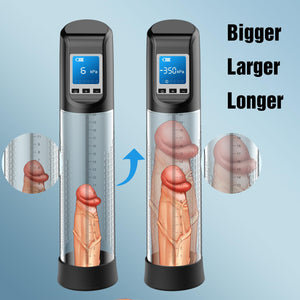 Male Electric Penis Vacuum Pump - Penis Enlargement Extend Pump with 6 Suction Modes, Penis Pump Bigger Longer Stronger Erection