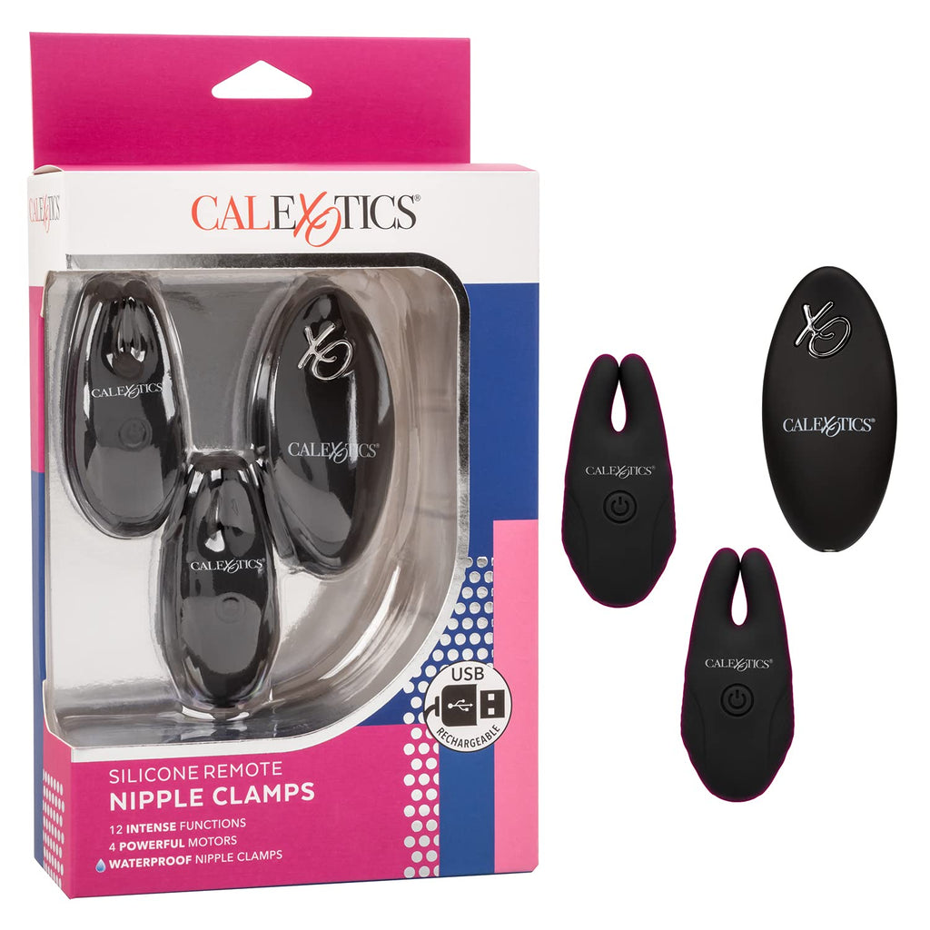 Silicone Remote Nipple Clamps-Black