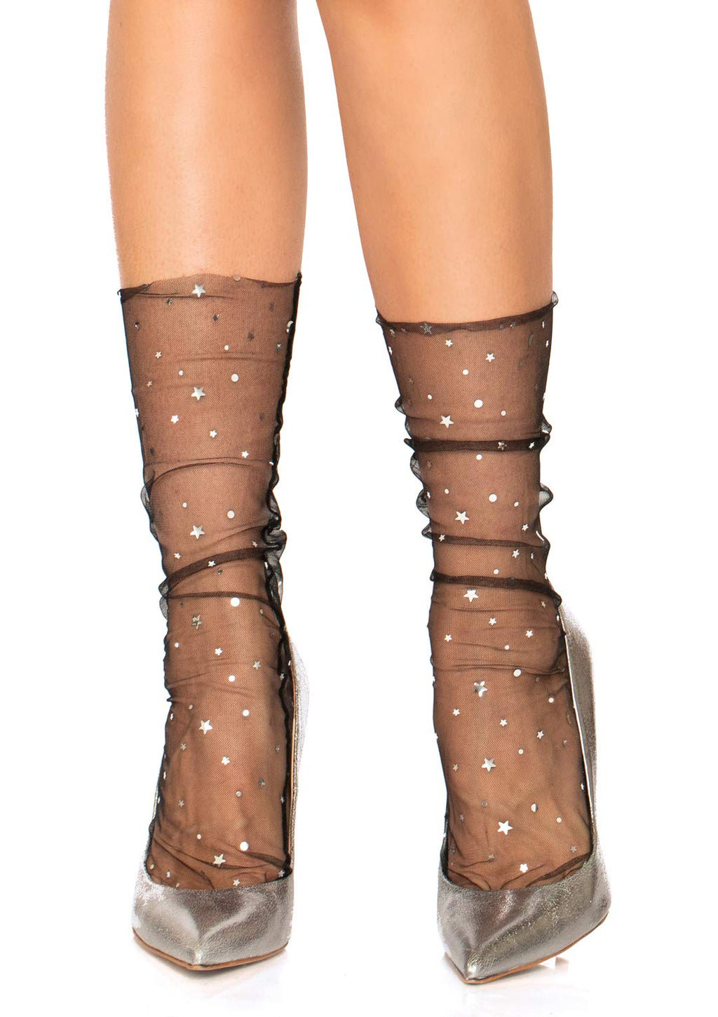 Stars And Moons Embellished Sh - O/S / Black