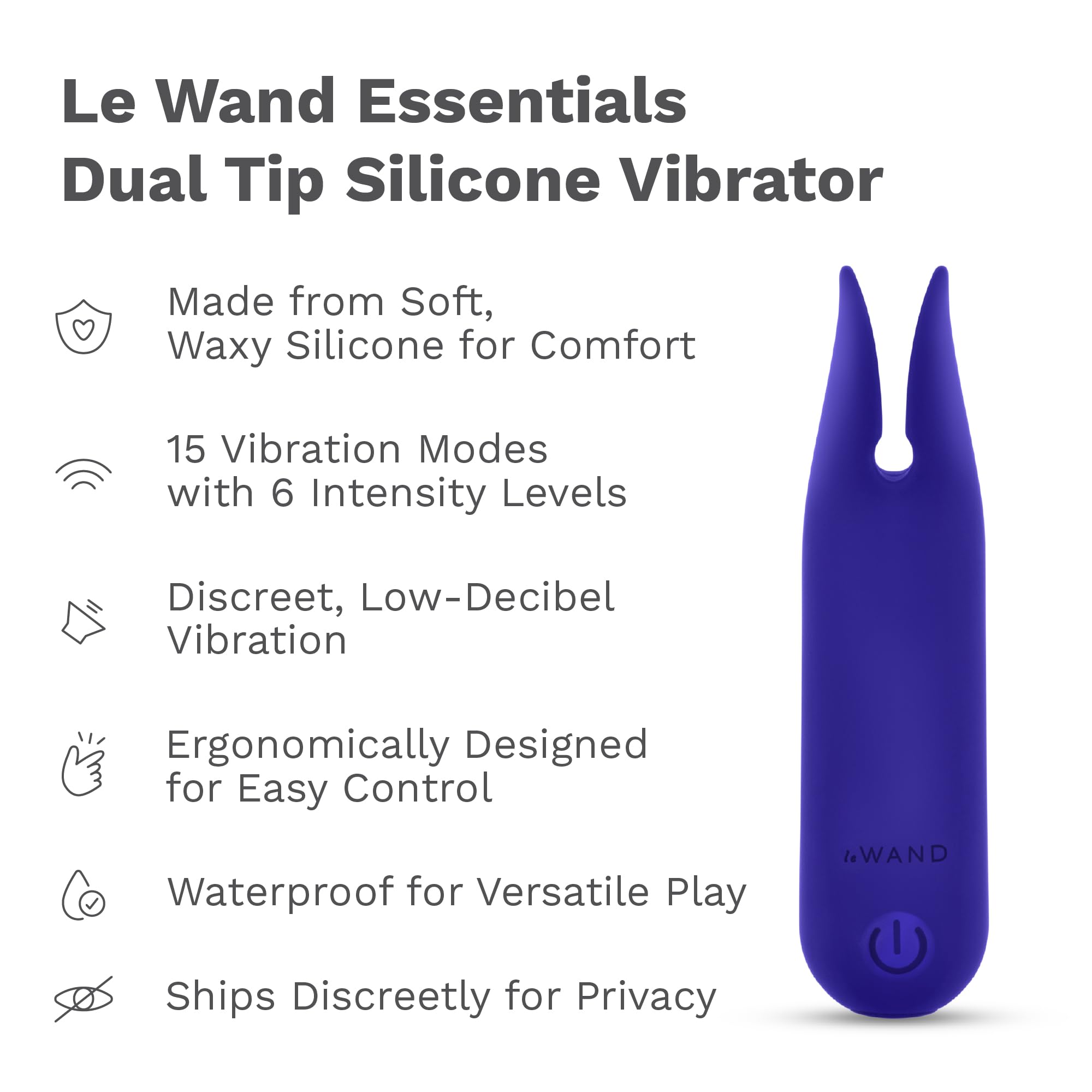 Le Wand Dual Tip Silicone Vibrator GWP