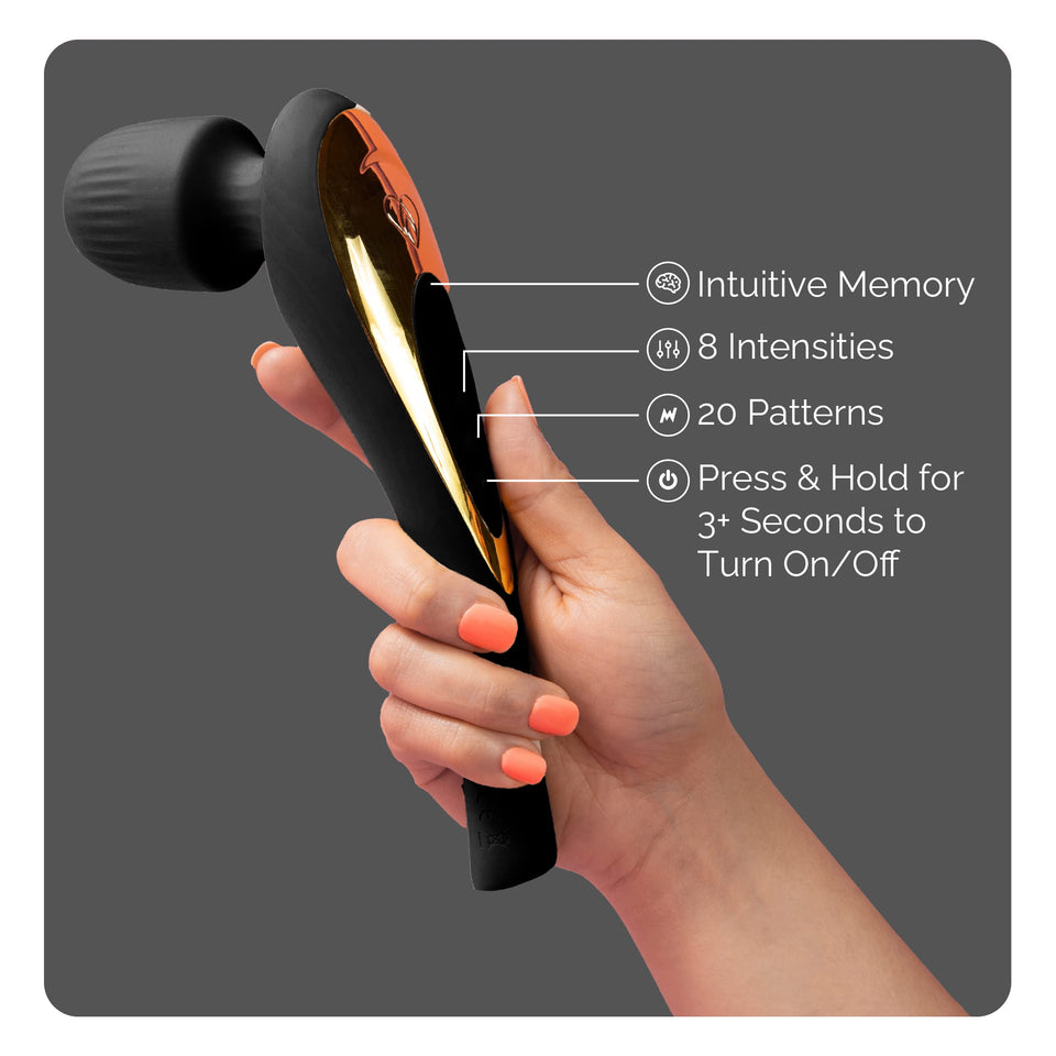 Ava EVO Ergo Vibrator Wand [ Butterfly Sex Toy Vibrator ] Personal Wand Massager | 20 Patterns & 8 Speeds of Pleasure | G Spot V