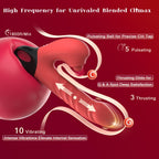 Thrusting Vibrating Dildo, 3 in 1 Female G Spot Vibrator with Clitoral Stimulator, Women Adult Sex Toys 3 Thrust 5 Pulsating 10