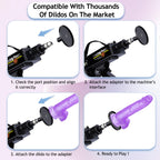Sex Machine Fuck Machine with 3XLR Connector,Dildo Machine with Realistic Dildo, Love Machine Sex Toys 7 Attachments with Suctio