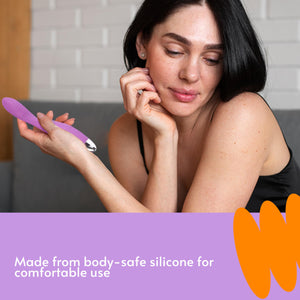 Sweet Vibrations Women Sex Toys - G Spot Vibrator with Vibrating Head for Clitoral Vibration Stimulator - G-Spot, Clit Toy Purpl