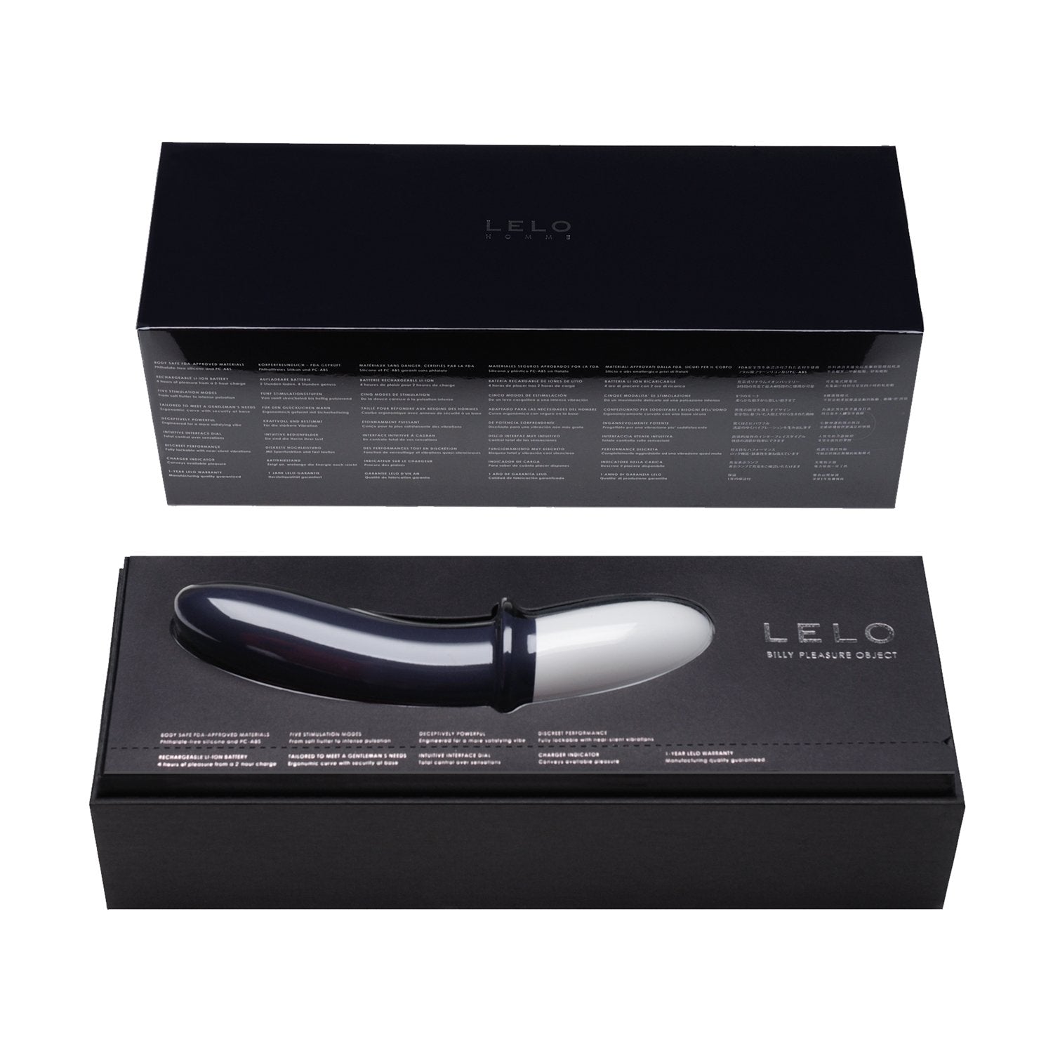 Lelo Billy Luxury Prostate Massager, Blue - Vibrating Prostate Stimulator - Waterproof And Rechargeable Anal Sex Toy
