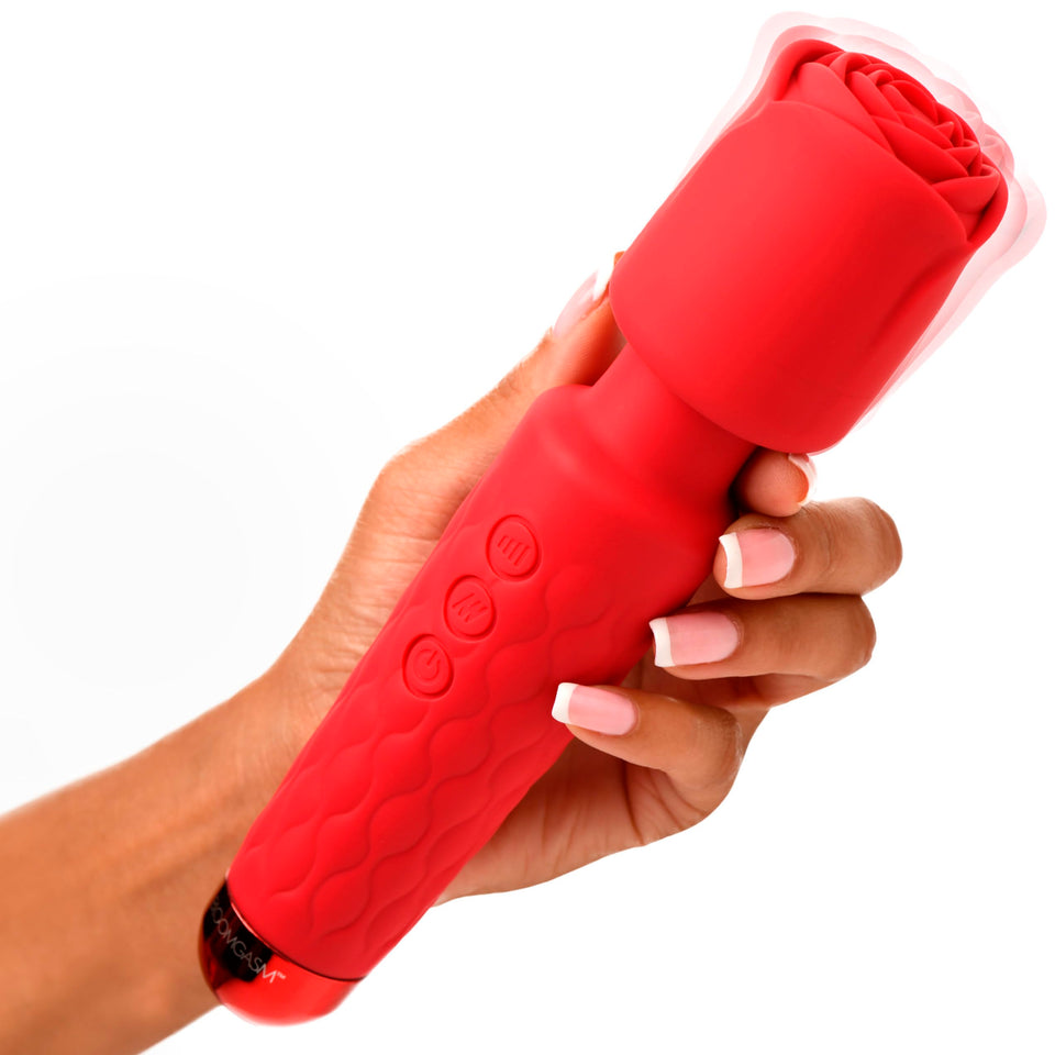 Bloomgasm Pleasure Rose Wand 10X W/ Rose Attachment