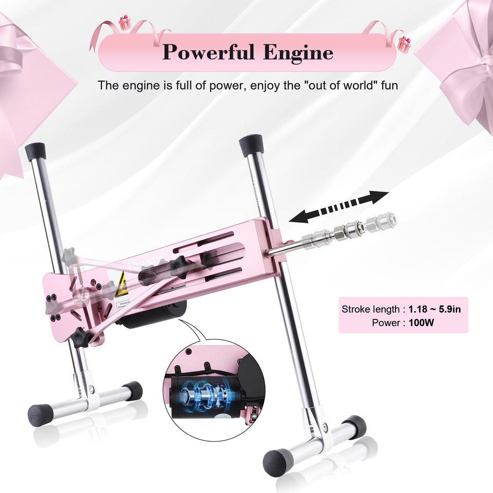 Hismith 100W Premium Sex Machine, APP Controlled Sex Machine with KlicLok System, Love Machine Gift Packaging for Anniversaries,
