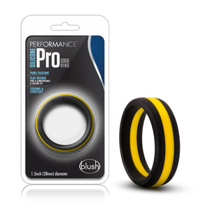 Performance - Silicone Go Pro Cock Ring -  Black/gold/black