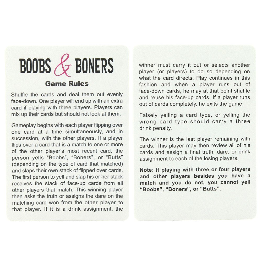 Boobs & Boners - Card Game