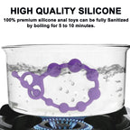 Anal Beads Anal Toys Sex Toy Silicone Anal Butt Plug Silky Smooth Prostate Massage Stimulator Anal Trainer Flexible 10 Balls Ana