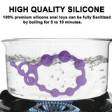 Anal Beads Anal Toys Sex Toy Silicone Anal Butt Plug Silky Smooth Prostate Massage Stimulator Anal Trainer Flexible 10 Balls Ana