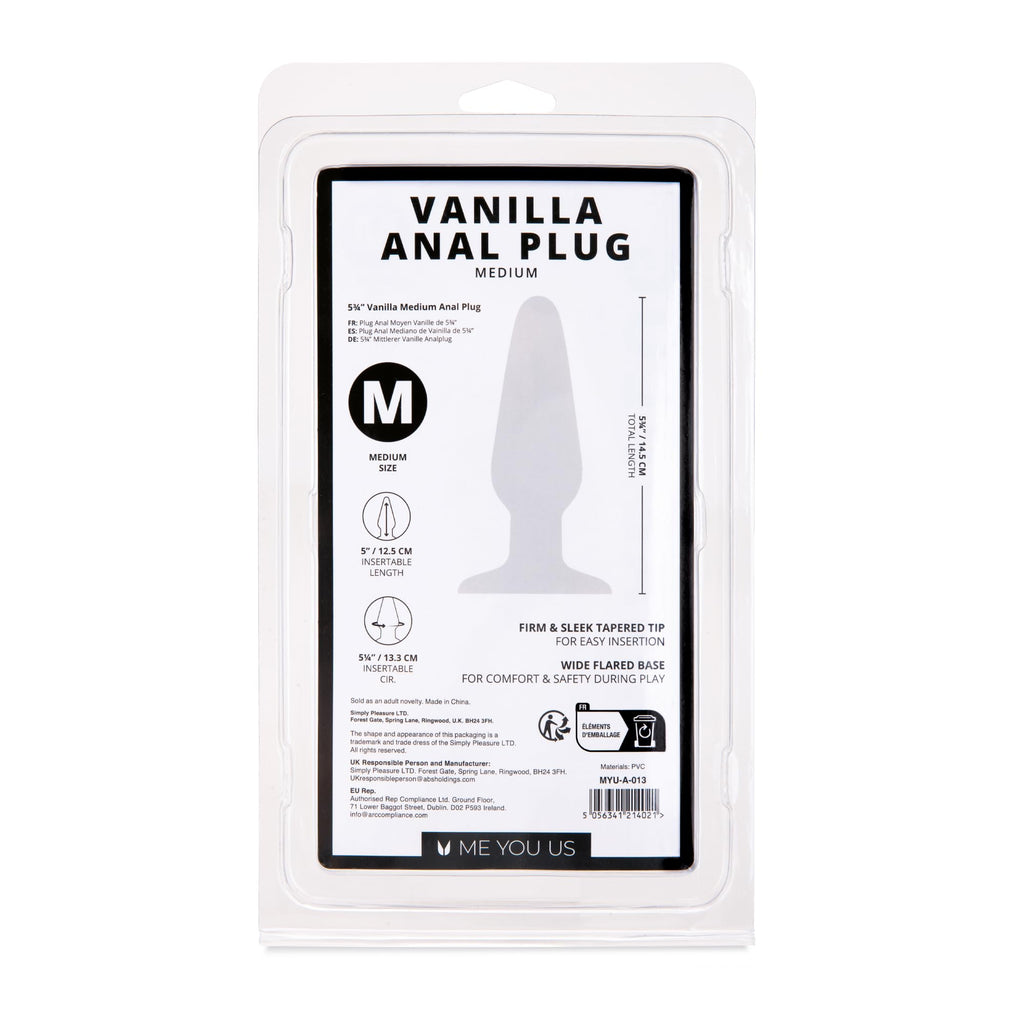 Me You Us Vanilla Medium Anal Plug