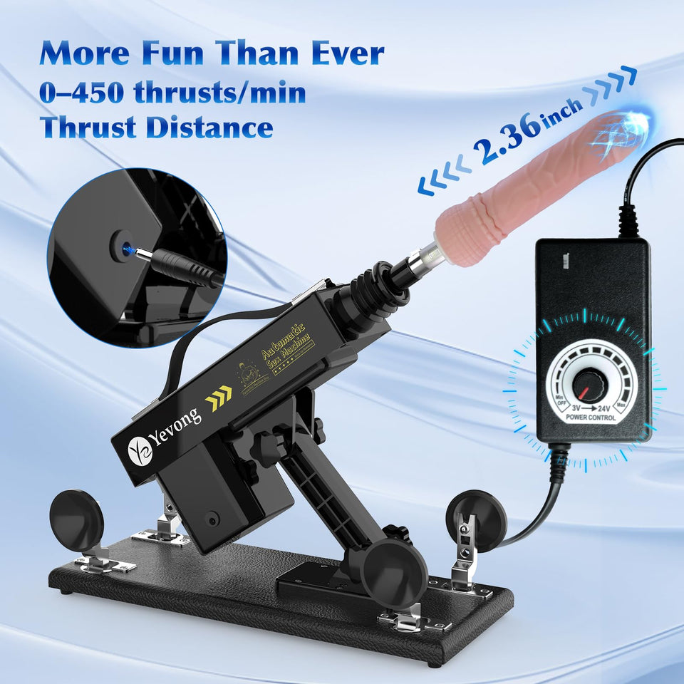 Sex Machine Thrusting Dildo Machine with Realistic Dildos, Fucking Machine for Man with 3XLR Connector,Love Machine for Women,Ad
