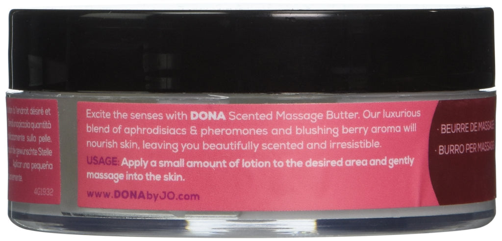 System Jo Dona Massage Butter Blushing Berry, 4 Ounce