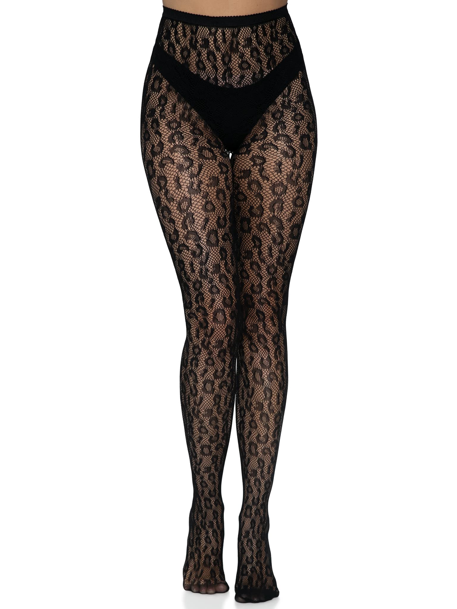 Leopard Net Tights.