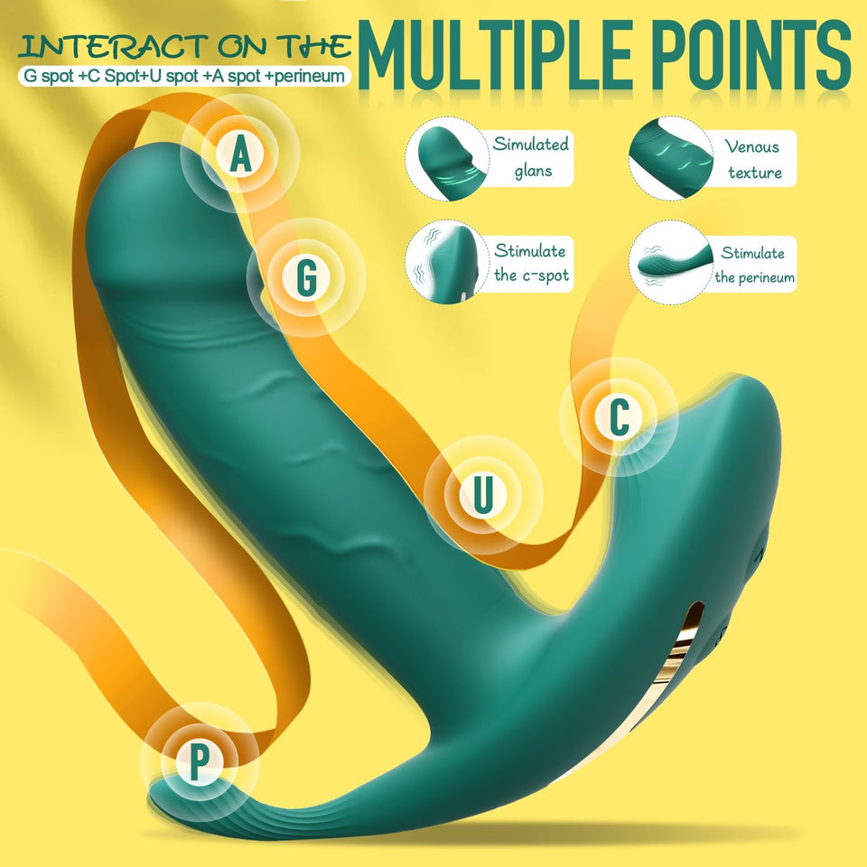 Sex Toys Remote Control Vibrator - Wearable App Control G Spot Vibrator with 9 Wiggling & 9 Vibration, Sex Toys for Women, Anal