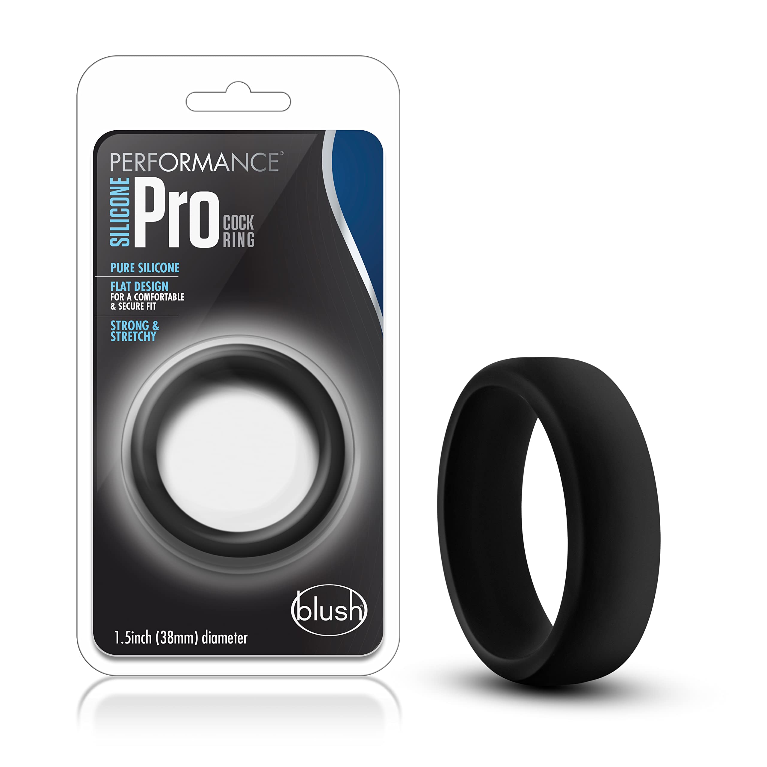 Performance - Silicone Go Pro Cock Ring - Black