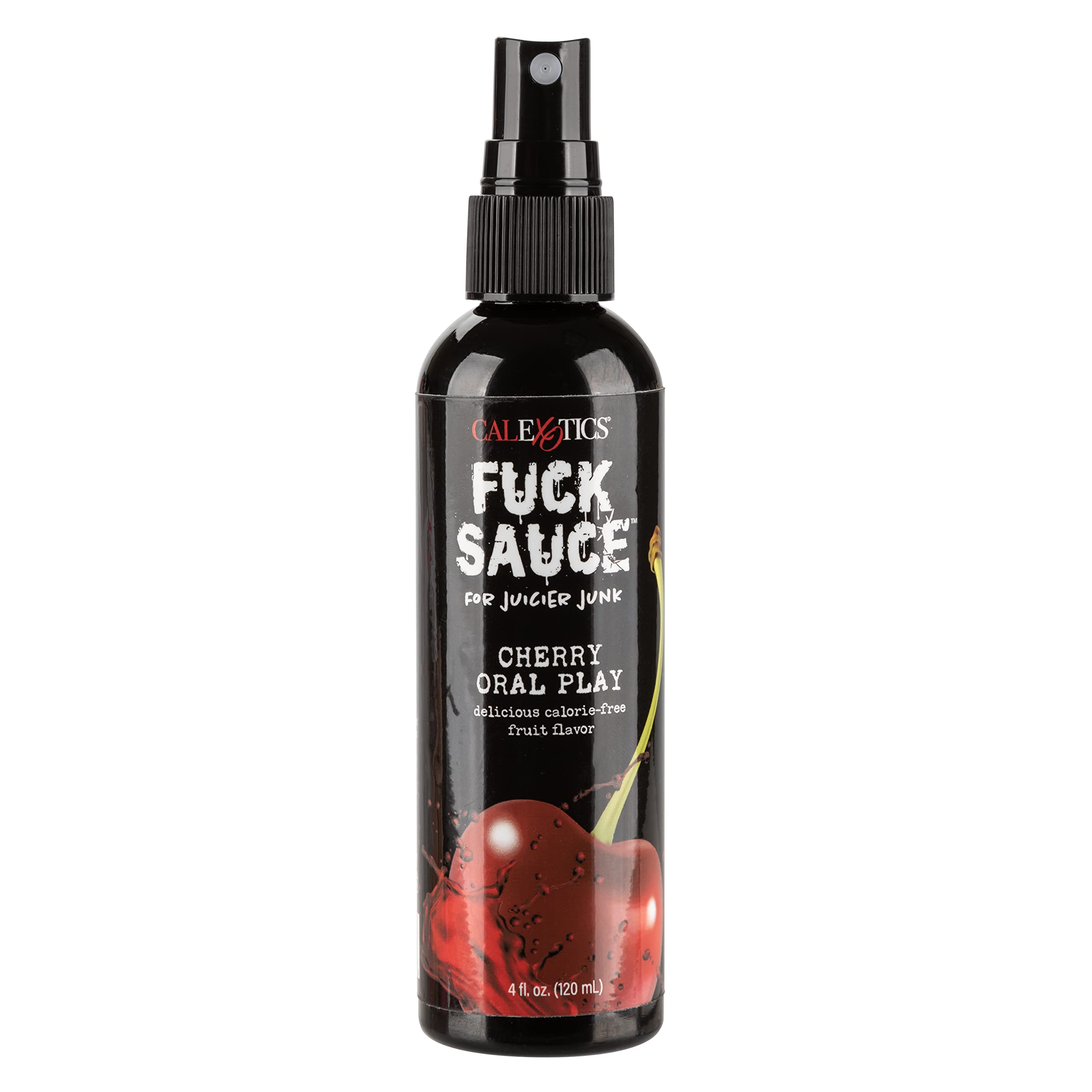 CalExotics F*ck Sauce Cherry Flavored Oral Play - Water Based Edible Oral Enhancer Spray - 4 fl oz