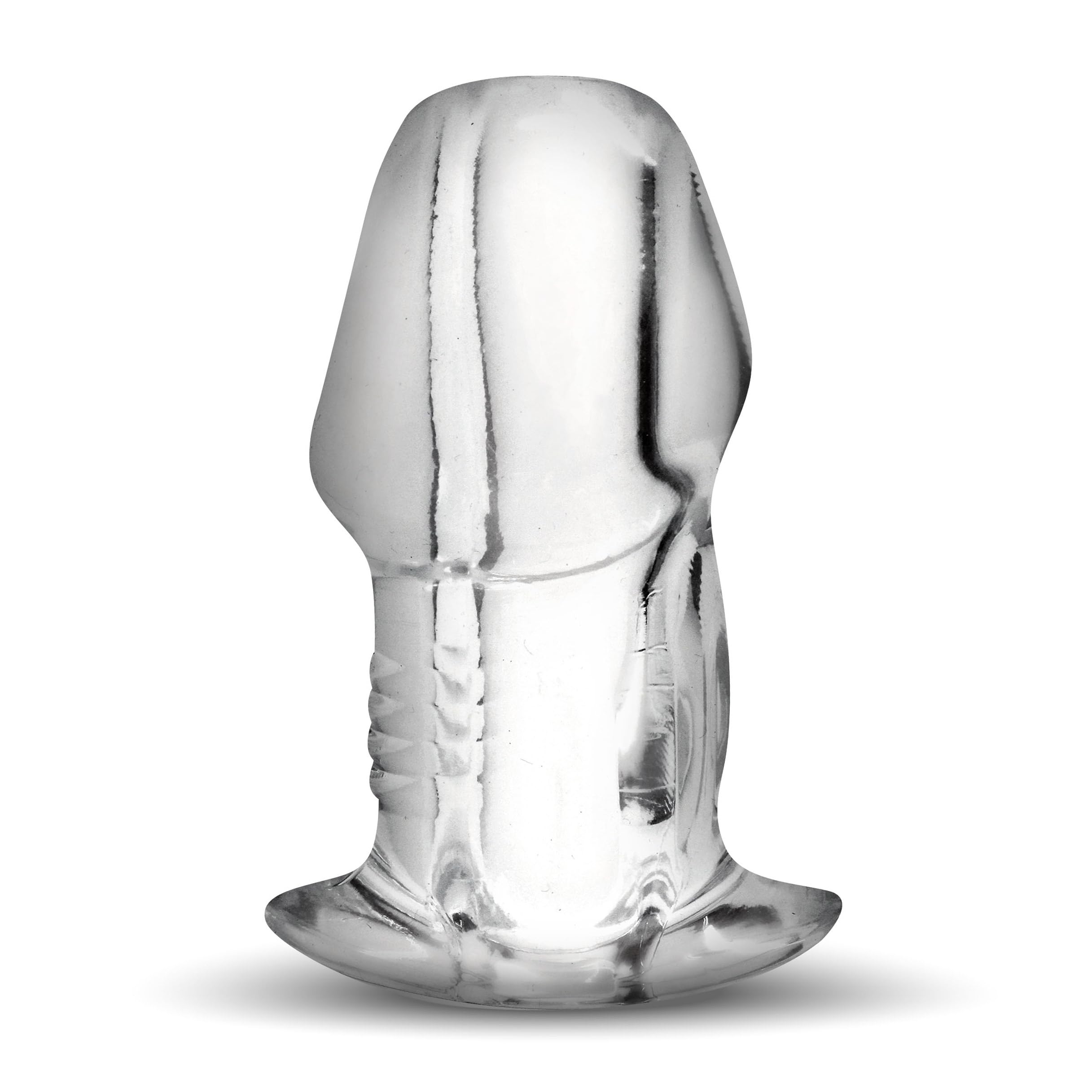 Master Series Dicked Clear Hollow Plug L