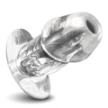 Master Series Dicked Clear Hollow Plug M