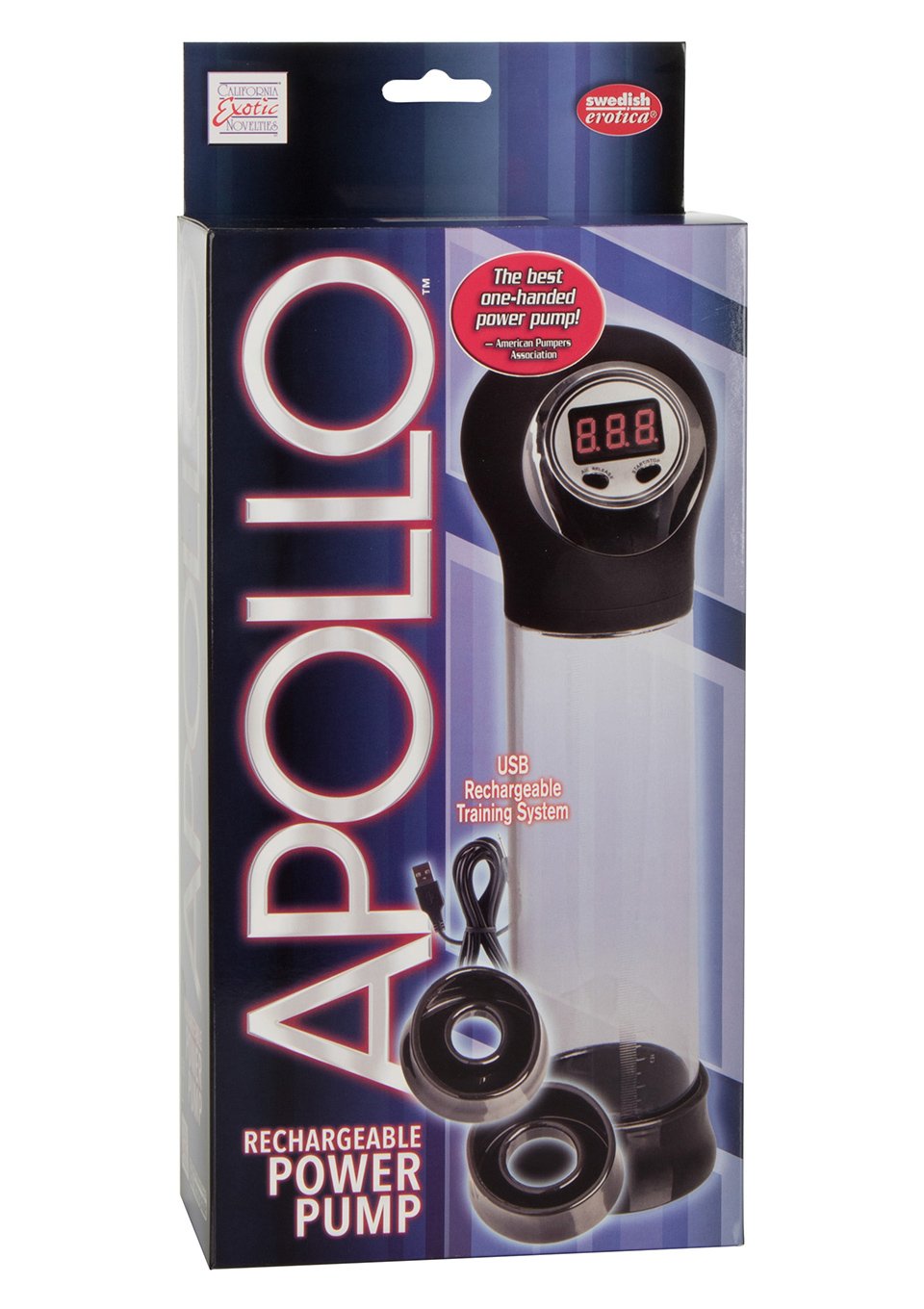 Calexotics California Exotic Novelties Apollo Rechargeable Power Pump, Clear