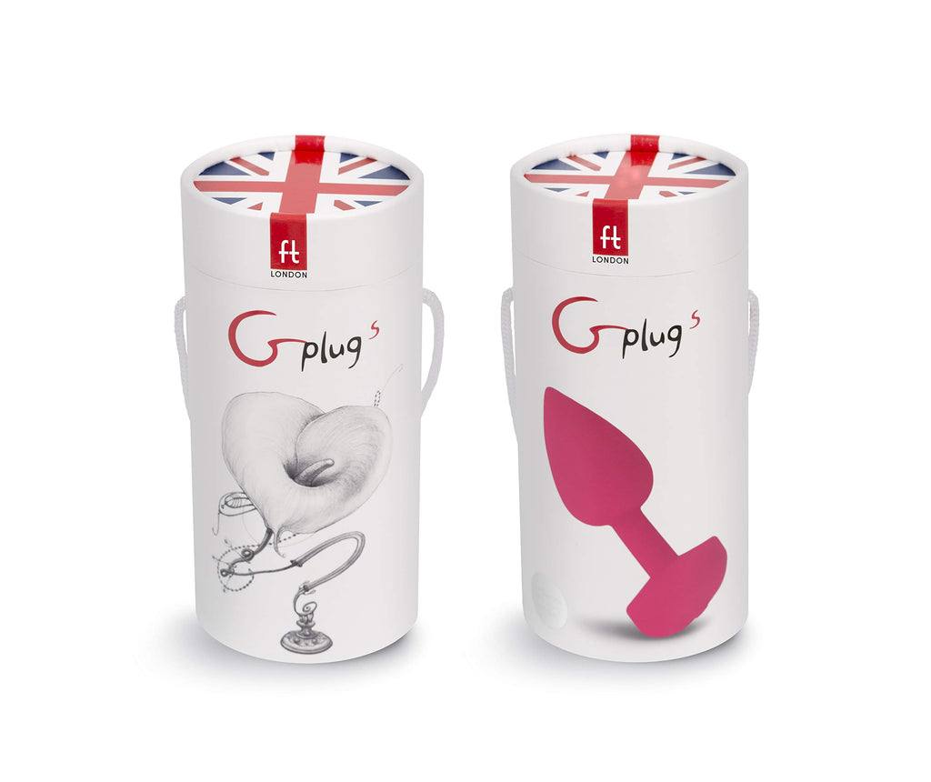 Gvibe Gplug Small Vibrating Butt Plug, Neon Rose