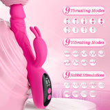 Thrusting Dildo Vibrator Sex Toys for Women, Sikelob Sex Toy Dildos G Spot Vibrator with 9 Thrust 9 Vibration Modes, Silicone Ra