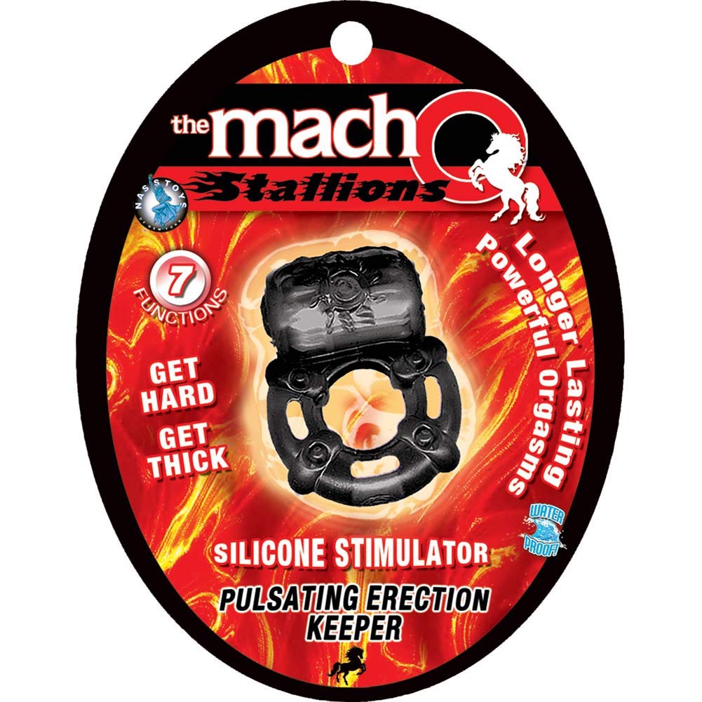 Macho Pulsating Erection Keeper (Black)