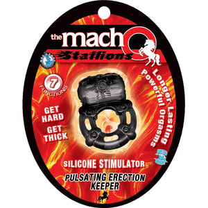 Macho Pulsating Erection Keeper (Black)