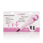 Calexotics Inspire Massager Kit - Body Wand Vibrator & Silicone Attachment Set For Couples     Adult Sex Personal Massager - Pin