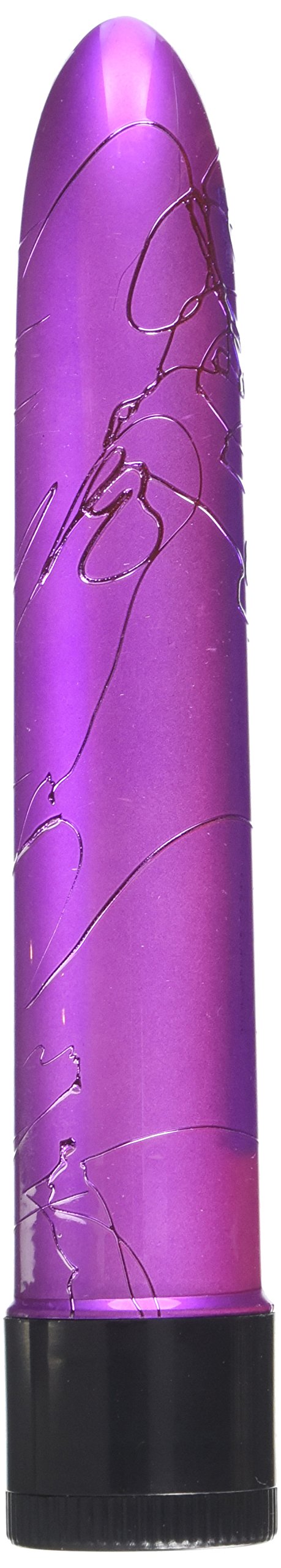 California Exotics Metallic Massager, Purple, 6.5''