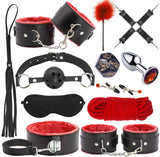 BDSM Bondage Restraints for Adult Toys, 12 Pcs Bondage Gear and Accessories Sex Toys for Women and Couples