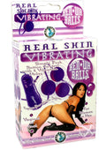 Real Skin Vibrating Ben Wa Balls Purple